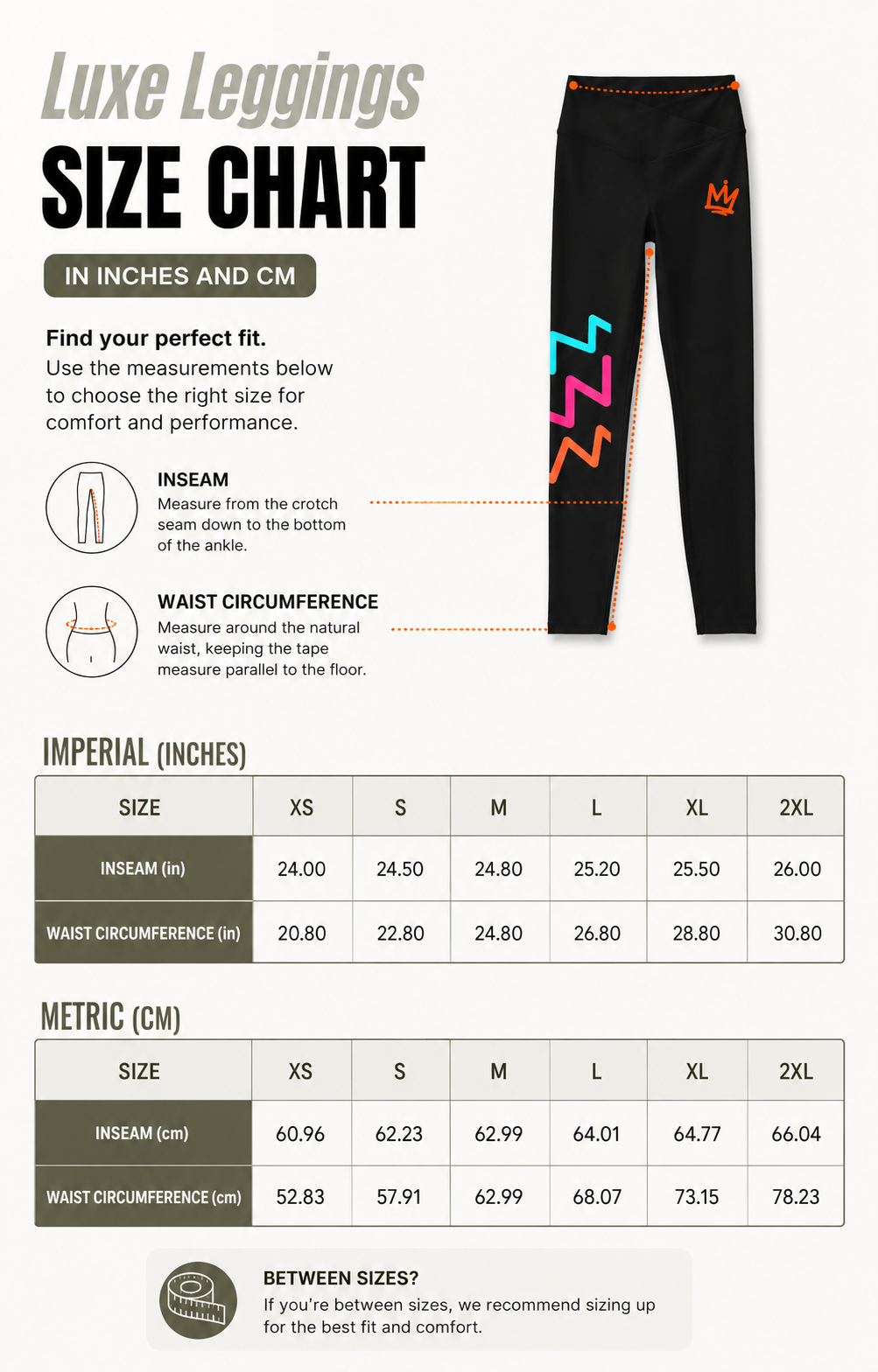 Zigzag & Crown High-Rise Performance Leggings | Graphic Sports Pants with Cross-Front Waistband for Women