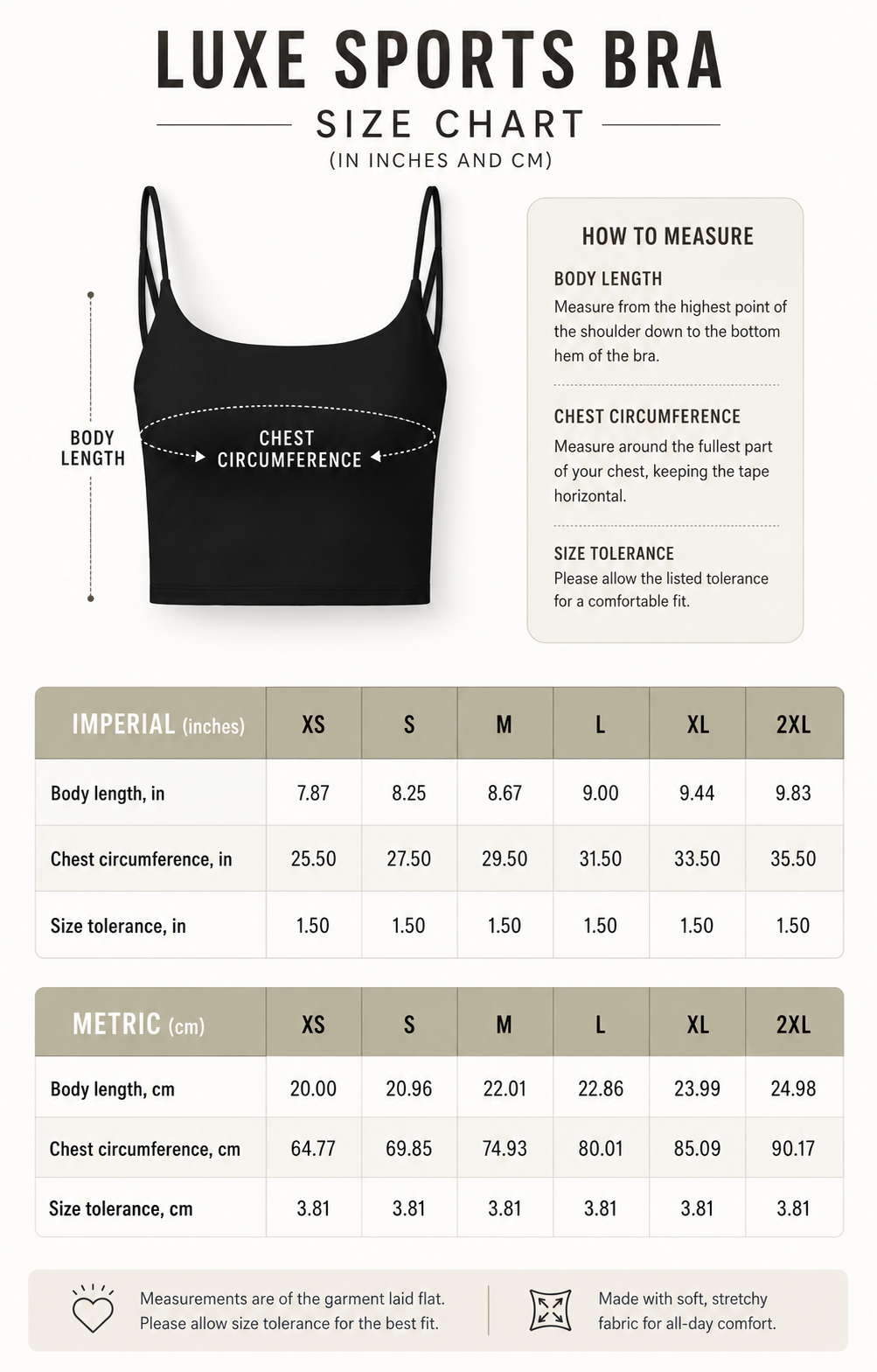 Zigzag Accent Sports Bra | Recycled Nylon, Removable Pads, Medium Support