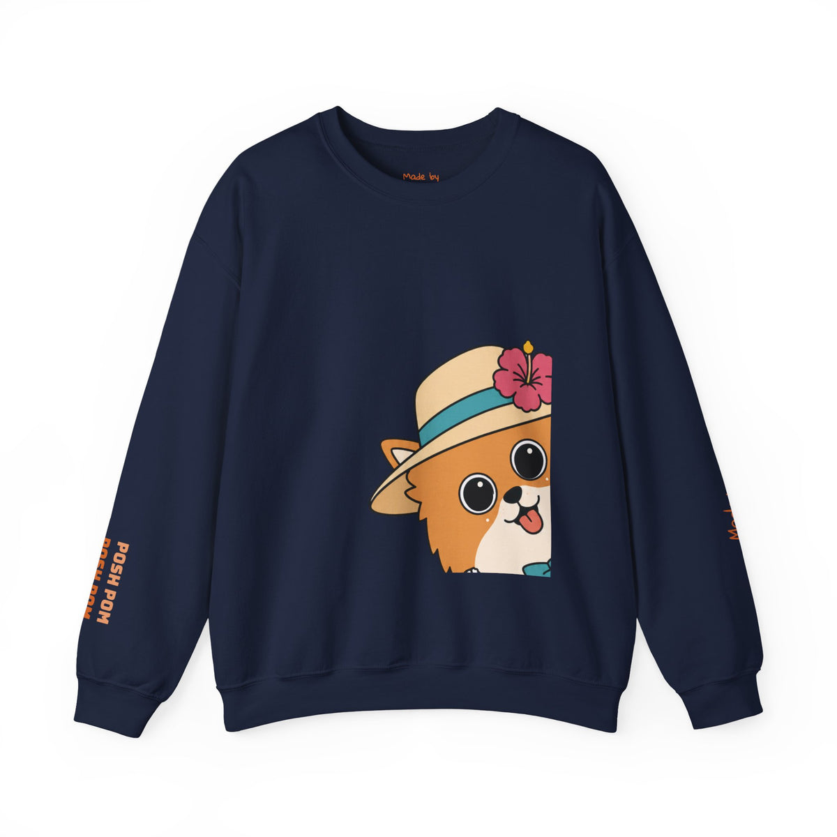 Posh Pom Crewneck Sweatshirt | Unisex Fit Sweater