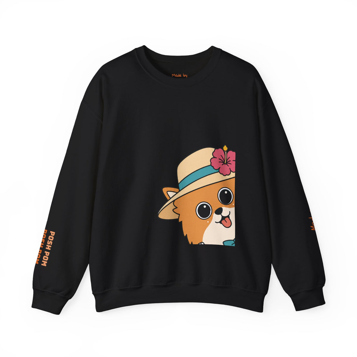 Posh Pom Crewneck Sweatshirt | Unisex Fit Sweater