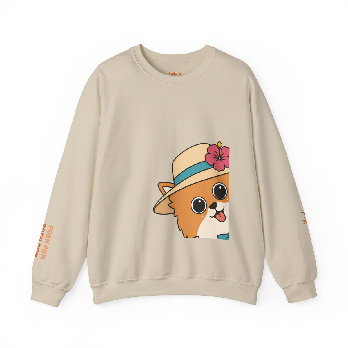 Posh Pom Crewneck Sweatshirt | Unisex Fit Sweater