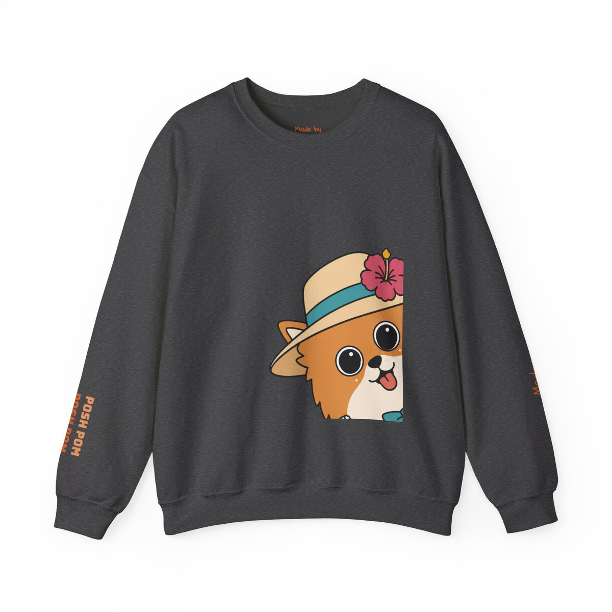 Posh Pom Crewneck Sweatshirt | Unisex Fit Sweater