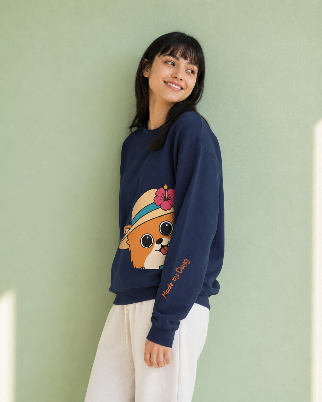Posh Pom Crewneck Sweatshirt | Unisex Fit Sweater