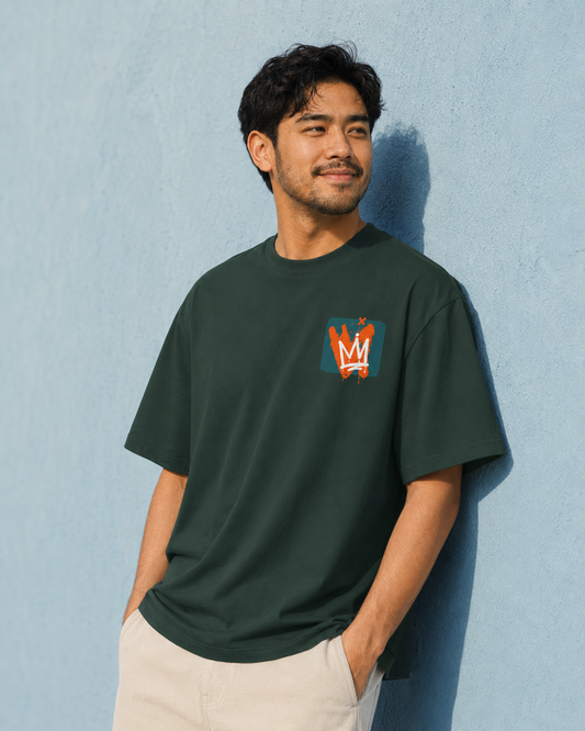 The Crown Oversized Boxy Tee | Unisex Fit T-Shirt